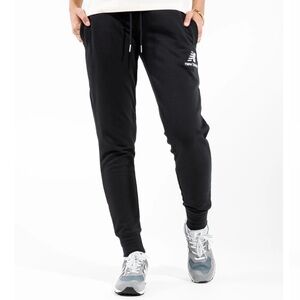 New Balance woman’s black joggers with white logo
